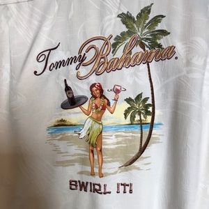 Tommy Bahama Collectible Embroidered Silk Shirt